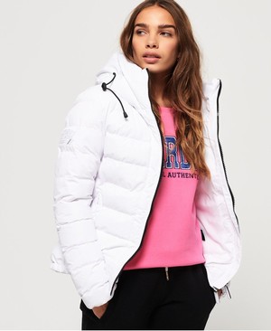 Superdry SDX Arctic Hood Női Kabát Fehér | LOQNS6205